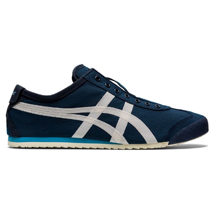 ONITSUKA TIGER Кроссовки унисекс без шнуровки Mexico 66 Iron Navy Blue Birch 1183B603-401