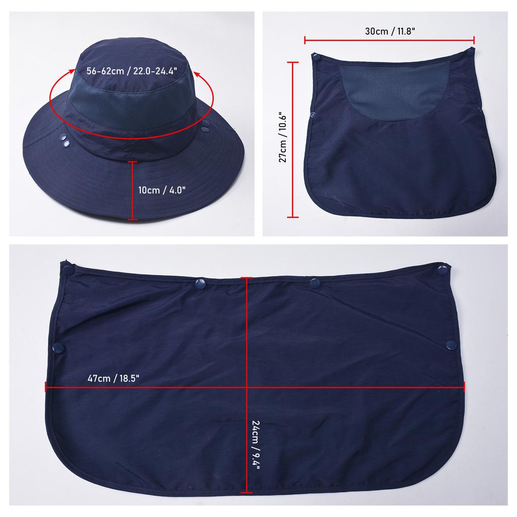 OLIKEI Face Shield Sun Hat for Men Women Summer Outdoor Fisherman Hat Anti-UV Fishing Hat Breathable Quick-drying Hiking Sunshade Hat