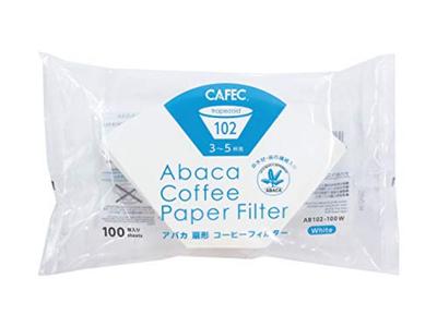 Sanyo Sangyo Фильтр для кофе из абаки 100 102, 3-5 чашек, штук, AB102-100W, упаковка 4 шт.