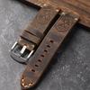 Handmade First Layer Cowhide Leather Watchband 20 22 23 24 26MM Brown Padded Leather Strap For PAM111 441 Soft Men's Bracelet