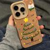Рождественская елка с таксой подходит для Apple 17Pro новый 15 флип мех iPhon16promax противоударный с большим отверстием чехол