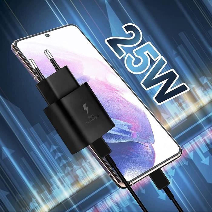 Samsung Chargeur Rapide 25W,Port USB Type C Cable Chargeur Samsung Ultra Rapide Chargeur Compatible Avec Samsung Galaxy S22-S2[152]