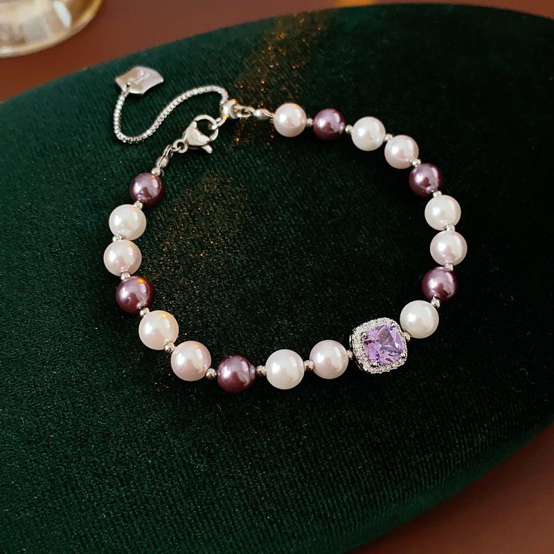 Ретро Геометрический Браслет из Пресноводного Жемчуга - Модные Ювелирные Изделия Продвинутого Дизайна для Женщин