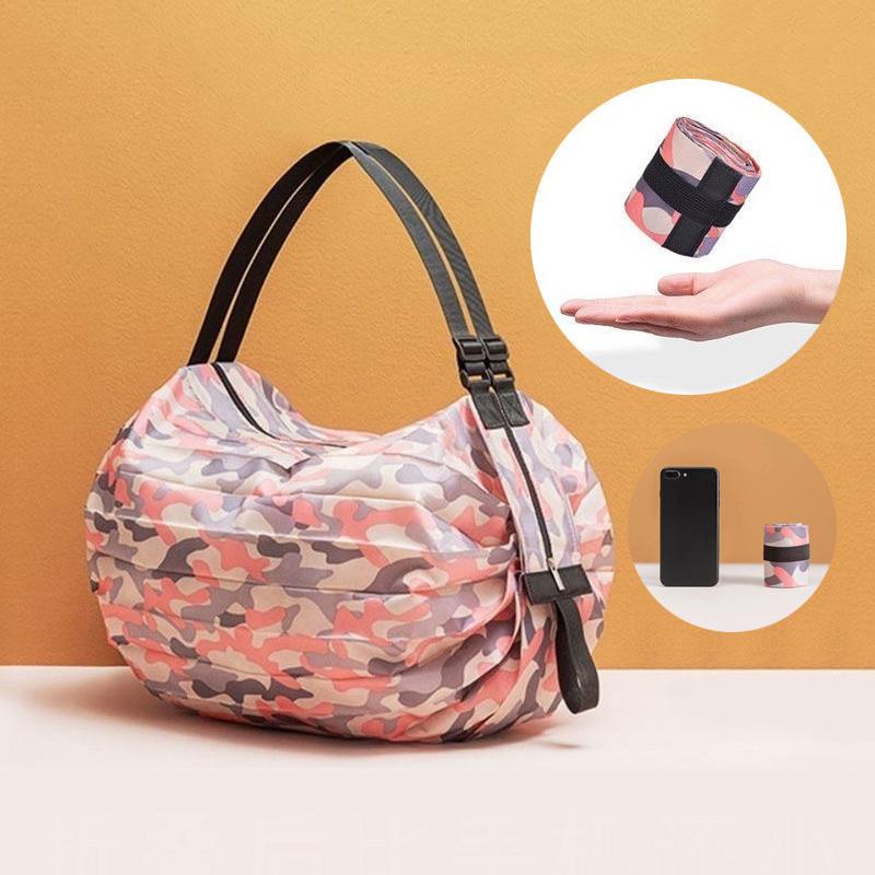 Shopping Totes Supermarket Nylon Bag Large-capacity Portable Grocery Shoulder Bag Waterproof Outdoor Travel Storage Bag