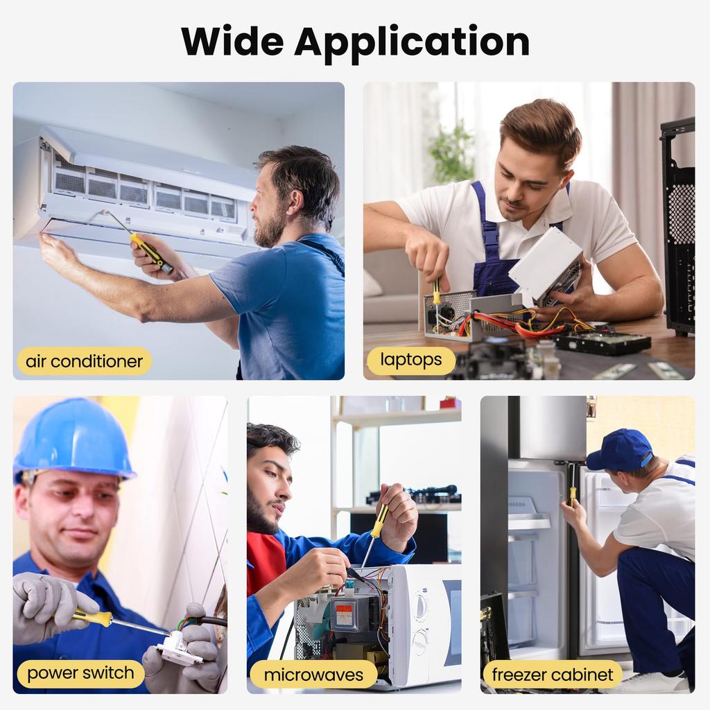 14 in 1 Precision Screwdriver Set with Magnetizer Magnetic Phillips Torx Screw Driver Bits Manual Repair Tools for iPhone PC DIY