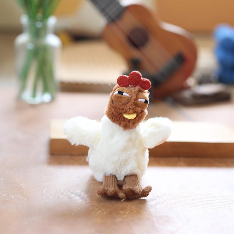 Милый плюшевый брелок в виде Пузырчатого цыпленка с мягким коротким ворсом для украшения сумки и подарков