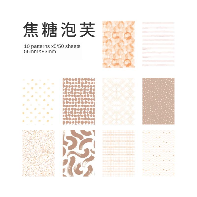 Yoofun 10Deisgn 50 Pcs/Lot Source Material Paper For Scrapbooking Deco Memo Innovative Memo pads