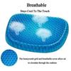 KIN Egg Sitter Seat Cushion Coussin orthopédique de siège de gel nid d'abeille respirable Coussin de confort Coussin de Chaise Bl