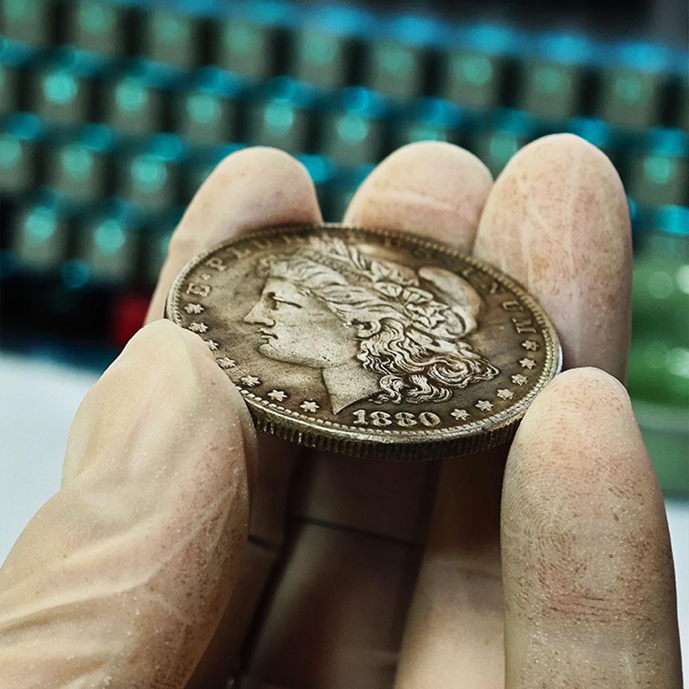 Оригинальная серебряная монета США Моргана Медаль Свободы Орел Альбом Копии Монет Коллекционные монеты Вызова Рождественские подарки