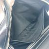 BURBERRY Check pattern Embossed Clutch Bag Pouch Black/SilverHardware
