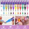 12-color Acrylic Paint Pen, Nail Graffiti Pen, DIY Quick-drying Dot Sewing Pen, Precision 3D Graffiti Nail Art Pen, Nail Art Pen Set, Quick-drying
