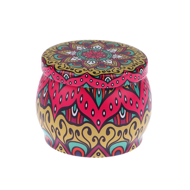 Винтажная жестяная банка для свечей, конфет, печенья, коробка для хранения сухих специй, подходящая для самостоятельного изготовления свечей, косметической мази, Рождество