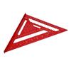 Aluminum Alloy Rafter Square Red Color Carpenter Square Triangle Angle Protractor  Woodworking