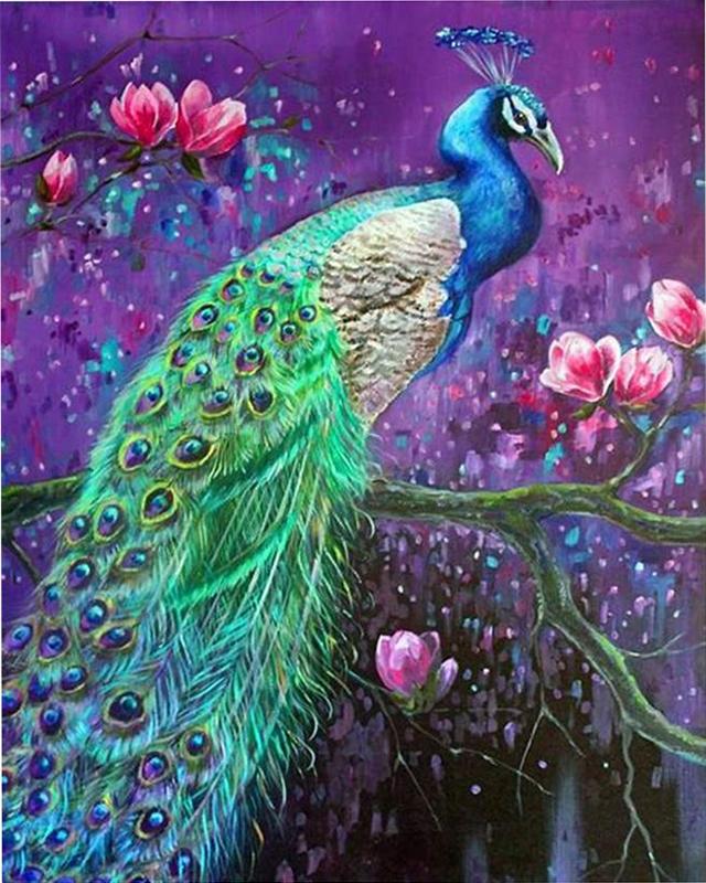 5D алмазная живопись Павлин Новое поступление Алмазная вышивка крестиком животное полная квадратная круглая дрель мозаика подарок ручной работы
