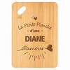 Planche À Découper / Plateau Apéro - PLANETEE - Diane d'Amour - Bambou - 30 X 20 X 1 Cm - Trou D'accroche Ø24 Mm