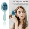 Двусторонняя зубчатая щетка для шампуня с длинной ручкой для массажа кожи головы, портативная расческа для распутывания влажных и сухих волос, инструмент для чистки волос, скребок для тела