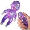Squishy Doll Stress Relief Toy, Glitter Transparent Squeeze Fidget Toy, Soft Elastic Slow Rebound Sensory Toy, Portable Cute Decompression Hand Toy