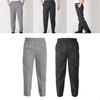 2x Elastic Restaurant Cafe Chef Waiter Pants Trousers Uniform Accs Plaid