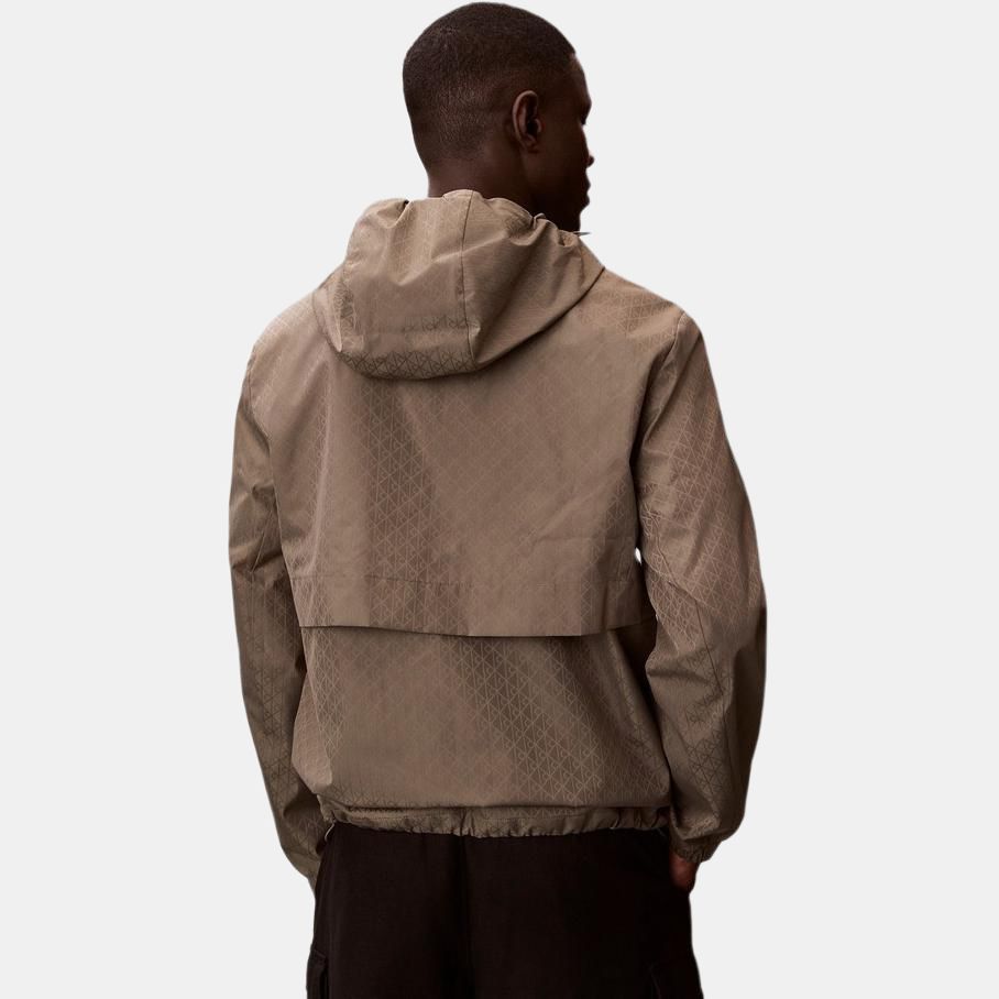 Calvin Klein Мужская повседневная спортивная куртка с капюшоном, темный цветочный принт 4RF522G