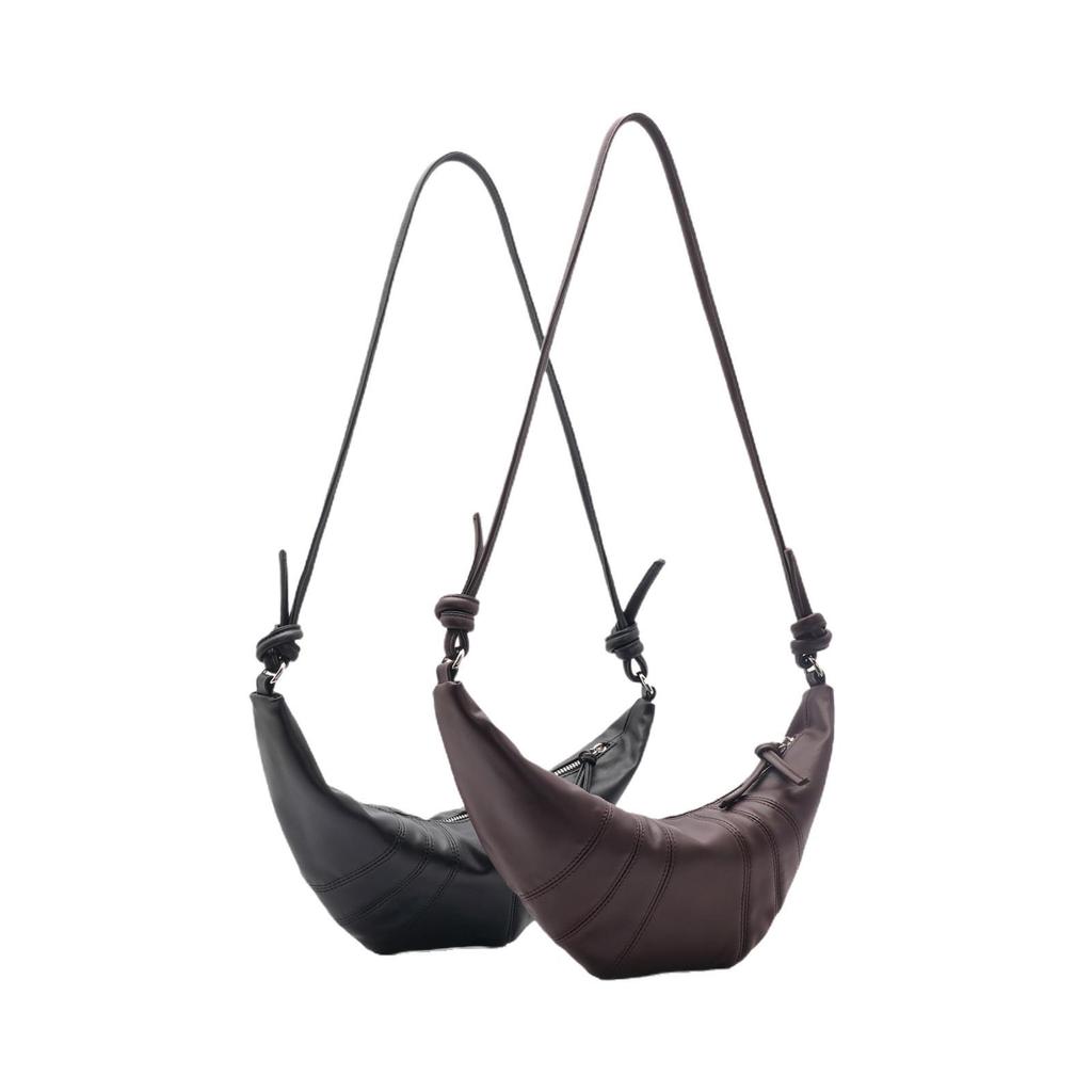 Модная универсальная сумка-кроссбоди в форме круассана - Женская популярная сумка-пельмень