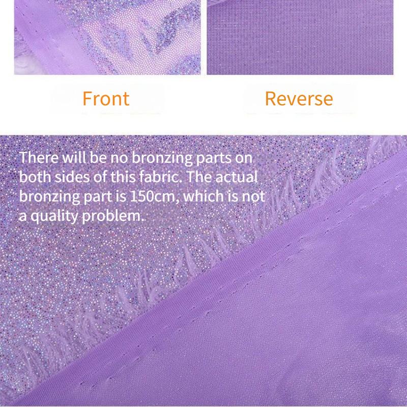 Laser Sequin Glitter Fabric Upholstery By Meters for Costume Stage Decoration Diy Sewing Cloth Soft Thin Glossy Pink Blue White