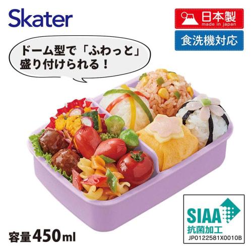 Skater Kids' Lunch Box, Single Tier, 450ml, Domed Design, Disney Tangled, 24-Inch, Antibacterial, Made in Japan (RBF3ANAG-A)