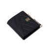 Daks Black Carlisle Pattern Gold Dd 2 Zip Wallet Dcwa6f417bk