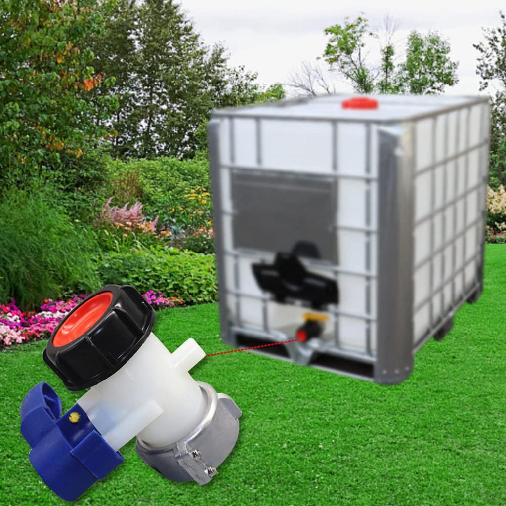Replacement Tap Aluminum Alloy IBC Tank Adapter With 80mm Inlet And 50mm Outlet Portable Accessory for Efficient Flows