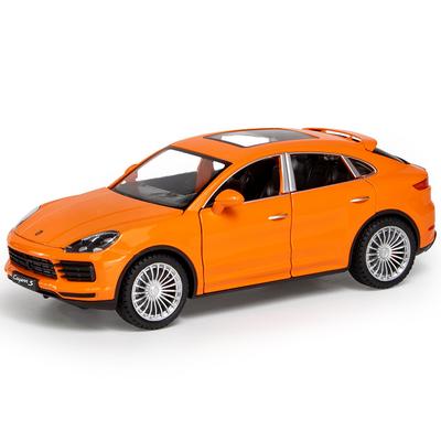 1/24 Porsche Cayenne S литой под давлением сплав модель игрушечный внедорожник инерционный 6 дверей открываются звук свет внедорожный металлический автомобиль игрушки для детей подарок