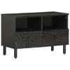 VidaXL TV Stand, Television Cabinet with Legs, TV Unit with Storage Living Room, Modern, Black Wood 356820