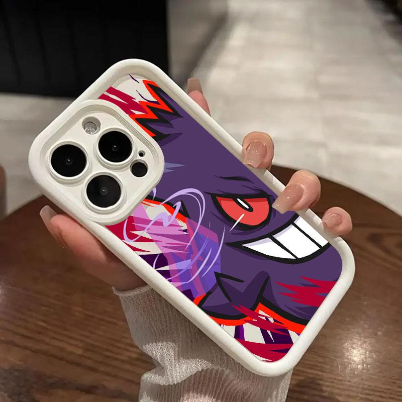 Gengars-Pikachus Monsters Phone Case for iPhone 16 Case iPhone 15 14 13 12 Mini 11 Pro Max 16 Plus XS 15Pro Shockproof Cover