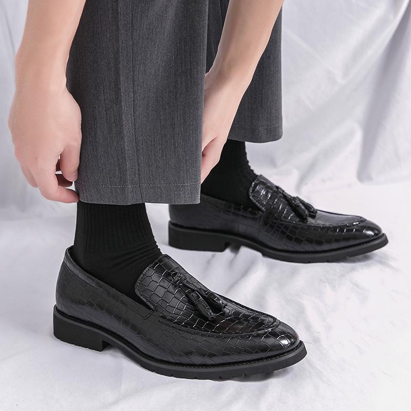 Crocodile Shoes Men Green Wedding Dress Leather Shoes Men Italiano Oxford Shoes Men Business Suit Office 2024 Italiano Zapatos