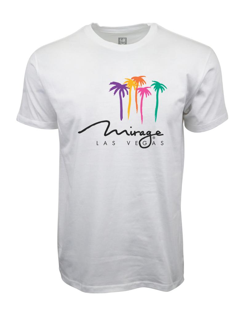 Mirage las vegas graphic t shirt white