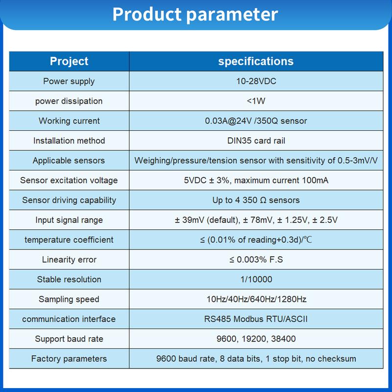 Load Cell Sensor Tension Compression Force Weight Pressure With Signal  Amplifier Transmitter Display Instrument 20KG-2000KG