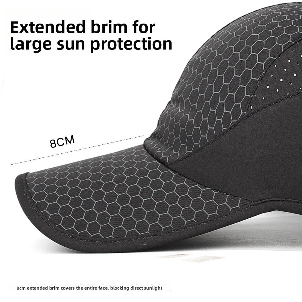 Breathable Baseball Cap Quick Dry Peaked Cap Fashion Duckbill Cap Tennis