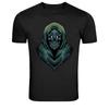 Hooded Grim Reaper Skull Dark Graphic T-Shirt