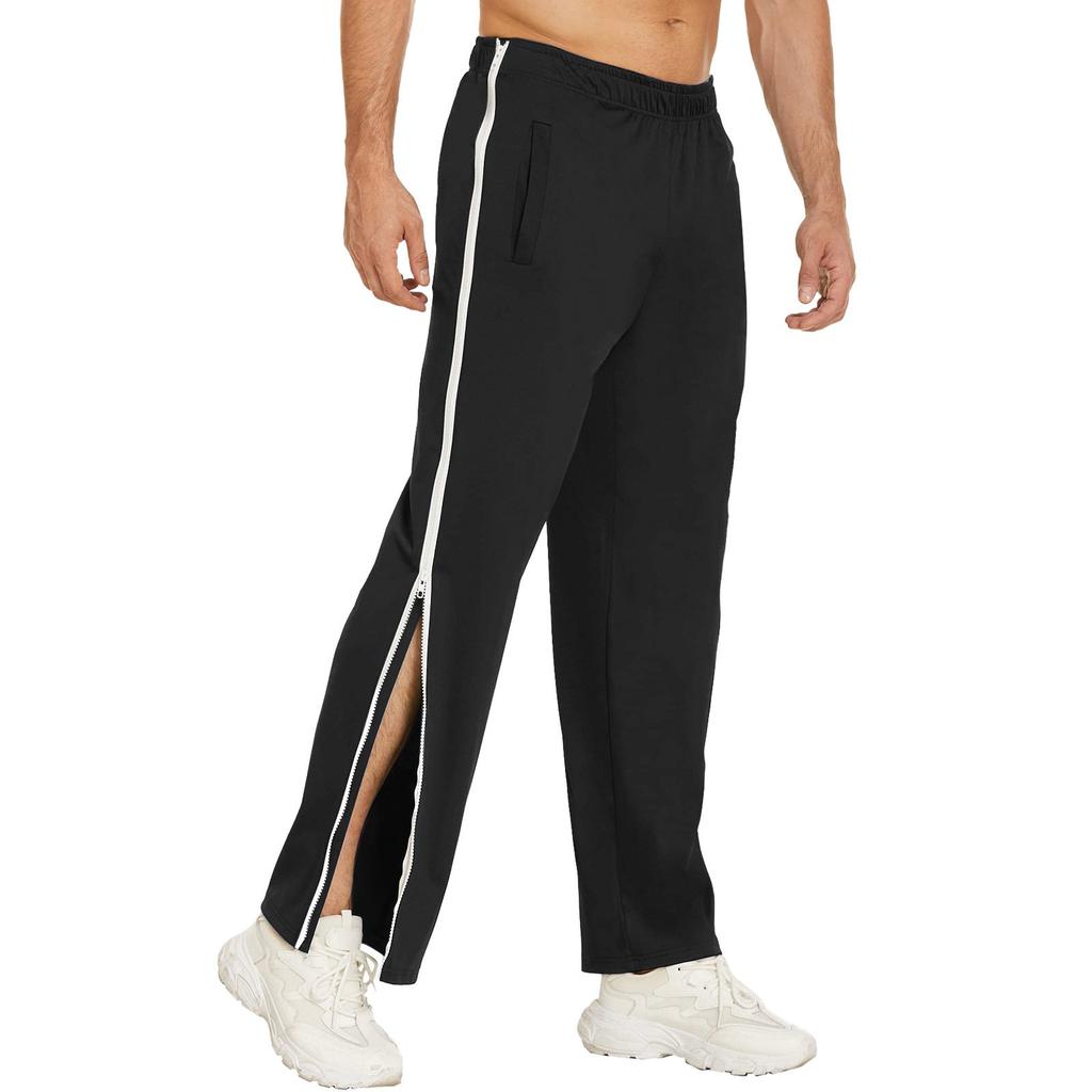 Men's Zipper Pants, Loose Sweatpants, Training Basketball Pants, Men's Loose Pants