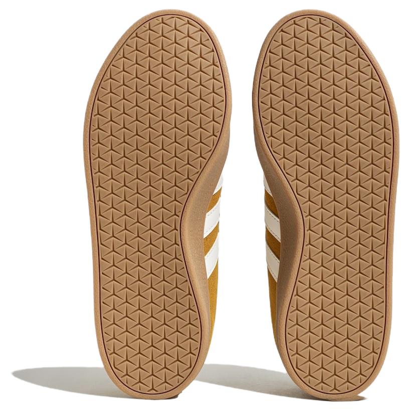 Adidas VL Court Classic Yellow White Gum Unisex Sneakers Footwear-White JS4593