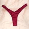Women Thong Panties Thin Low Waist Seamless Solid Color Good Breathability Lady Underpants