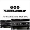 Для Honda Accord 18-21 Глянцевая черная пластиковая накладка на кнопку переключателя центральной консоли