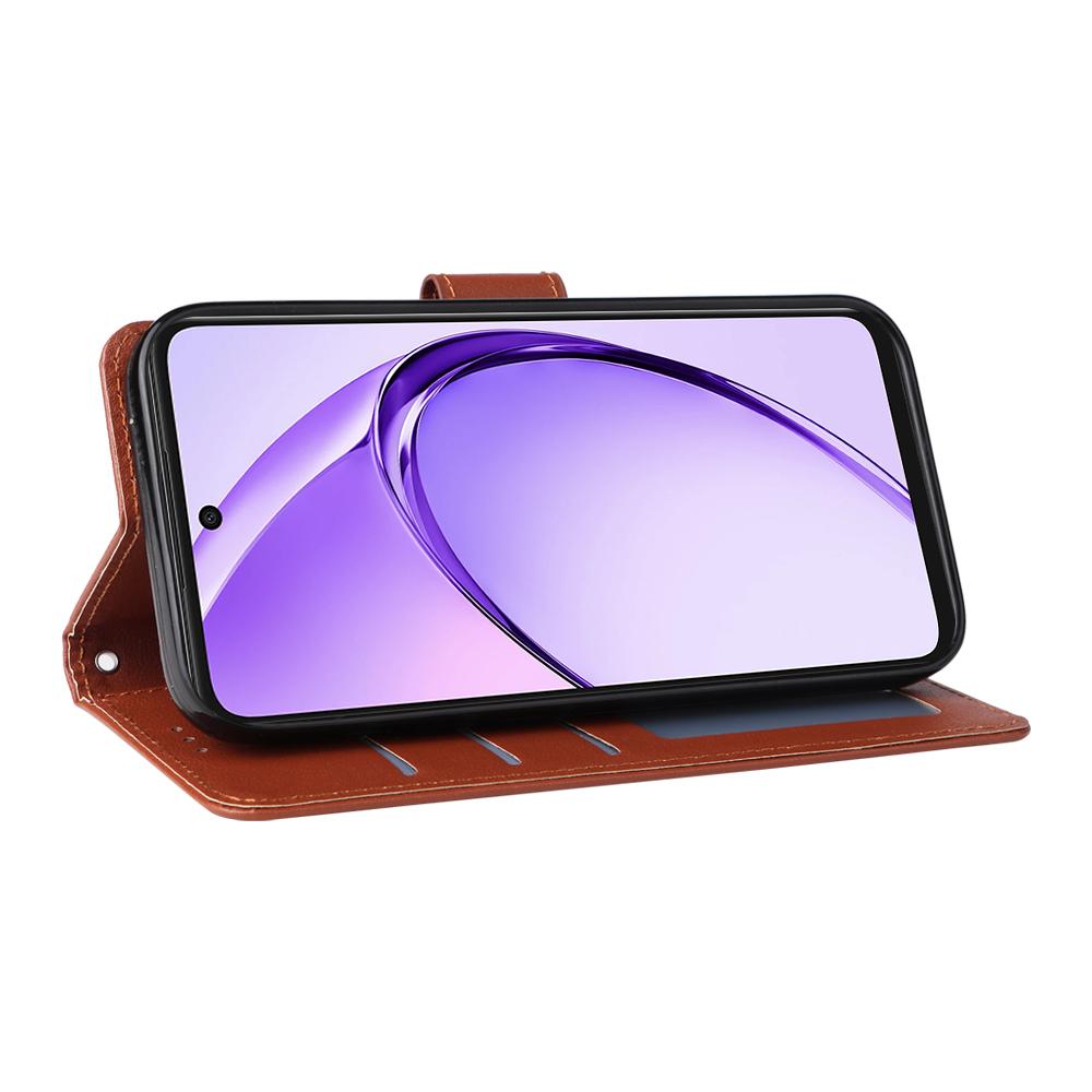 Чехол для телефона для Oppo A5 Pro 5G (Глобальный)/4G (Глобальный)/A5 Energy 5G (Китай) ,Кожаный чехол-подставка с ремешком на запястье