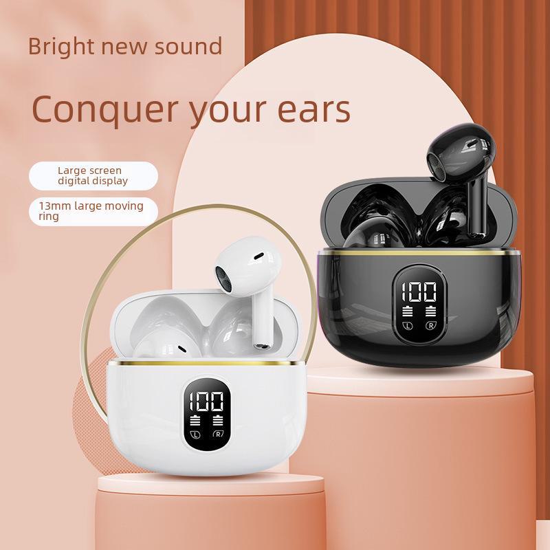 Bluetooth 5.3 Macaron TWS True Wireless Stereo Not In-Ear Headphones with Battery Display Charging Case