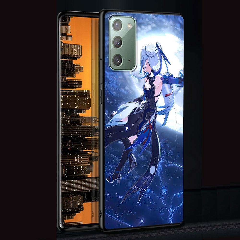 Чехол Jing Liu Honkai Star Rail для Samsung Galaxy Note 10 Plus 20 Ultra 9 8, чехол из ТПУ для телефона, черный мягкий корпус, Funda Capa
