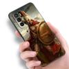 Spartan Black Silicone Phone Case For Xiaomi Redmi Note 10 11 11S 12 13 4G 8 9 11T Pro 5G Plus 8T 9S 10S 12S