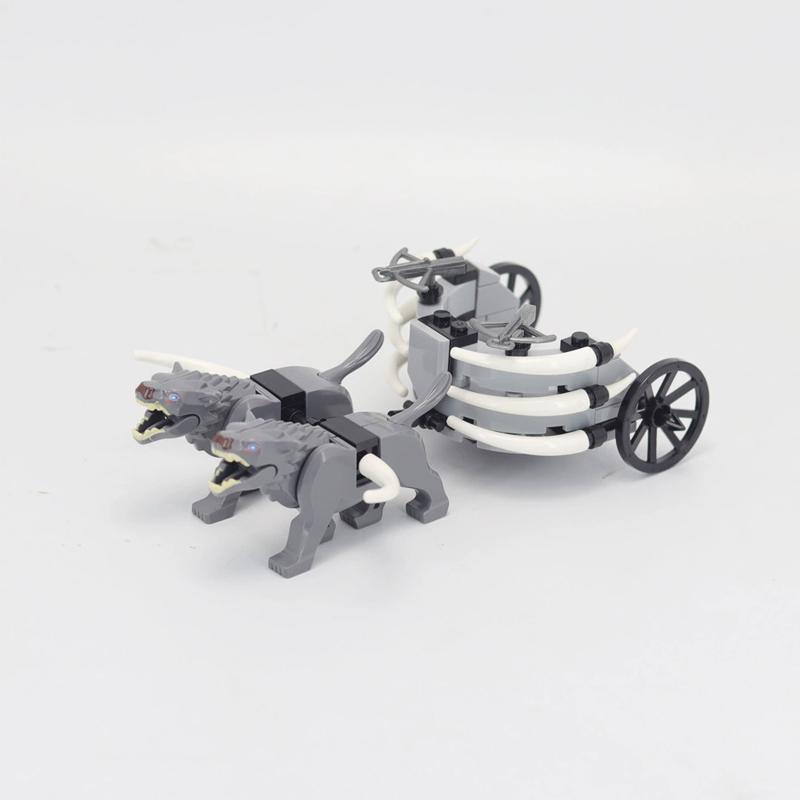MOC Medieval Castle Orc Soldiers Figures Wolf Chariot Mount Knights King Warrior Elephant Goat Building Blocks Bricks Toys Gifts