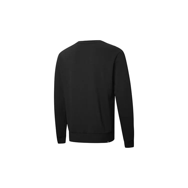 PUMA STUDIO AOP Sweatshirts Men's Black Crew Neck Moderate Regular (Unisex) Sweatshirts 590321 01