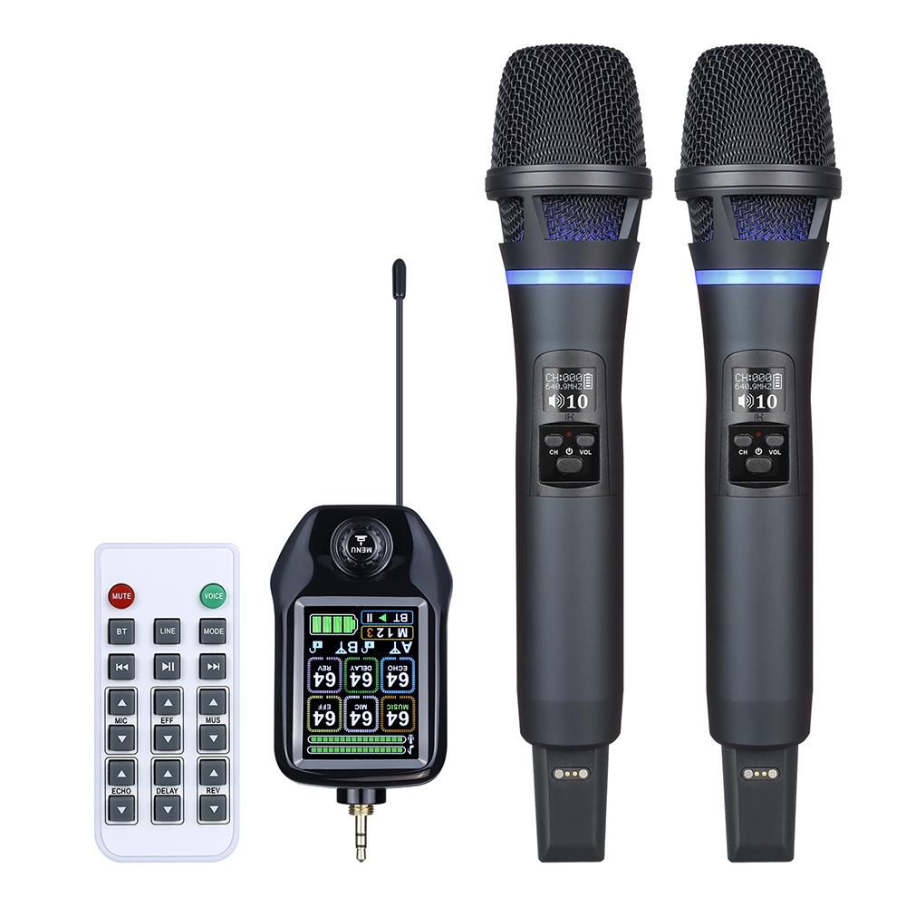 Высококачественный беспроводной UHF-микрофонный дуэт Bluetooth