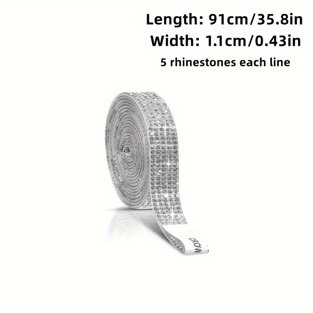 Самоклеящаяся полосатая блестящая лента-наклейка со стразами, самодельная лента для украшений, подходит для свадебных вечеринок, украшения стекла телефона в машине