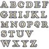 Мини-наклейка-вышивка с английским алфавитом, маленького размера, для DIY, для изменения сумки, декоративная нашивка-наклейка, компьютерная вышитая этикетка, цифра