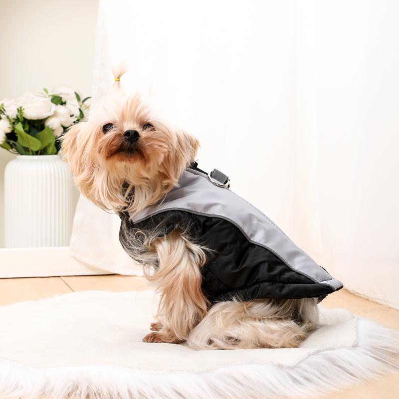 Одежда для собак, ветрозащитная, водонепроницаемая, для домашних животных, с застежкой-молнией и D-образным кольцом, куртка для щенков маленьких и средних собак, костюм бигля и корги
